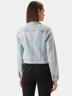 Morgan Kurtka jeansowa 231-VPOMI Niebieski Regular Fit