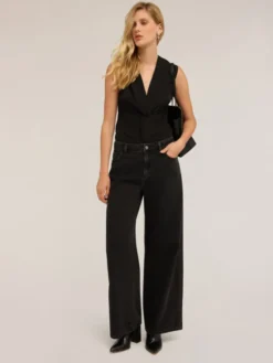Motivi Jeansy P531Q204047N033 Czarny A-Line Fit