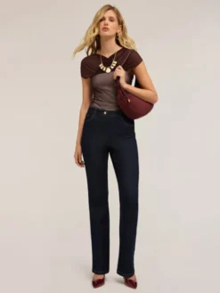 Motivi Jeansy P525Q104040N024 Niebieski Flare Fit