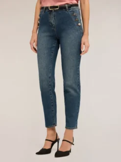 Motivi Jeansy P526Q104039N024 Niebieski Regular Fit