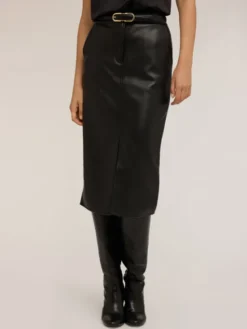 Motivi Spódnica midi 1329Q001156N033 Czarny Regular Fit