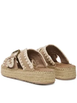 Mou Espadryle Jute sandal MU.SW641003A Różowy