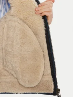 Munthe Bezrękawnik Tuppa 243150524341 Granatowy Loose Fit