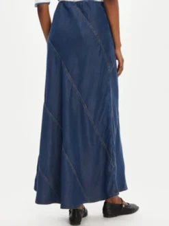 Munthe Spódnica maxi Parson 252122225207 Niebieski Regular Fit