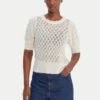 Munthe Sweter Popta 252161925274 Écru Regular Fit