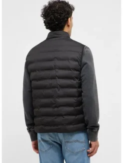 Mustang Kamizelka Style Dublin Czarny Regular Fit