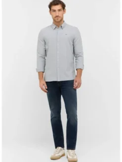 Mustang Koszula Style Edinburg Zielony Slim Fit