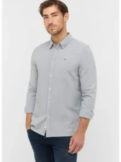 Mustang Koszula Style Edinburg Zielony Slim Fit