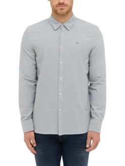 Mustang Koszula Style Edinburg Zielony Slim Fit