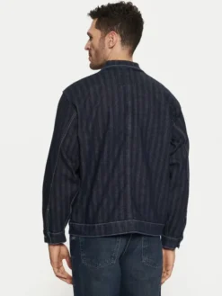 Mustang Kurtka jeansowa Monowi 1015900 Granatowy Boxy Fit
