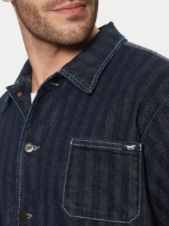 Mustang Kurtka jeansowa Monowi 1015900 Granatowy Boxy Fit
