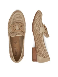 Mustang Loafersy 1489-402 Beżowy