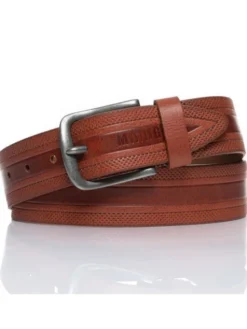 Mustang Pasek Męski BELT Brązowy