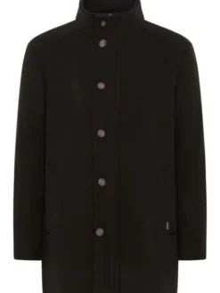 Mustang Płaszcz DAVID WINTER COAT Czarny Regular Fit