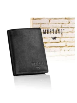 Mustang Portfel DENIMO HIGH WALLET Czarny