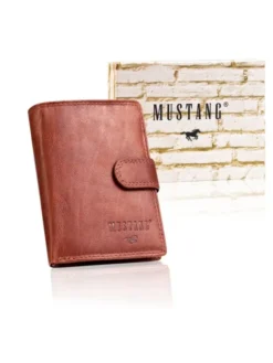 Mustang Portfel DENIMO HIGH WALLET Brązowy