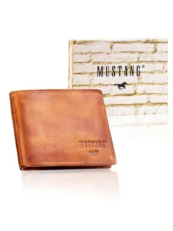 Mustang Portfel DENIMO WALLET Brązowy