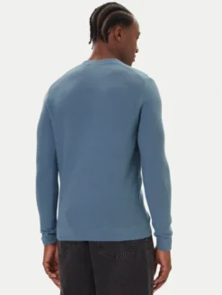 Mustang Sweter Elliot 1016844 Niebieski Regular Fit