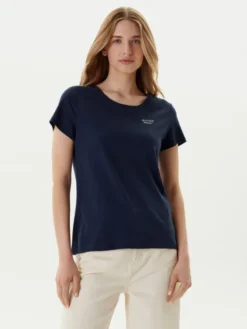 Mustang T-Shirt Alma 1016155 Granatowy Regular Fit