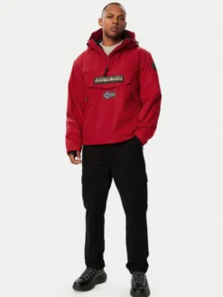 Napapijri Kurtka anorak Rainforest Next NP0A4IB9 Czerwony Regular Fit