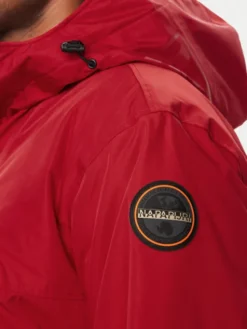 Napapijri Kurtka anorak Rainforest Next NP0A4IB9 Czerwony Regular Fit