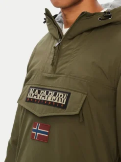 Napapijri Kurtka anorak Rainforest Winter 3 NP0A4GMC Khaki Regular Fit
