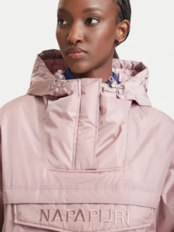 Napapijri Kurtka anorak Rainforest Optique W NP0A8AHAP241 Różowy jasny Oversize