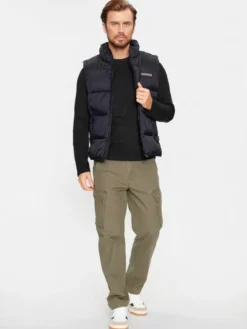 Napapijri Longsleeve Salis NP0A4HN7 Czarny Regular Fit