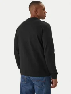 Napapijri Longsleeve S-Box Logo NP0A8BC5 Czarny Regular Fit