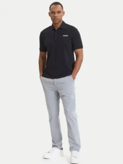 Napapijri Polo E-Small Box NP0A88TQ Czarny Relaxed Fit