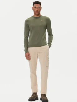 Napapijri Sweter Droz NP0A4I2G Zielony Regular Fit