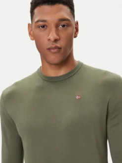 Napapijri Sweter Droz NP0A4I2G Zielony Regular Fit