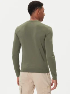 Napapijri Sweter Droz NP0A4I2G Zielony Regular Fit