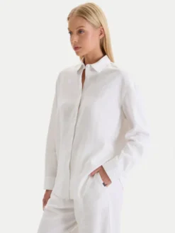 Nautica Koszula W126-NALST-1019- 01X Biały Regular Fit