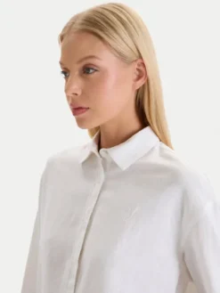 Nautica Koszula W126-NALST-1019- 01X Biały Regular Fit