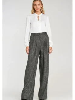 NIFE Bluzka B203 Écru Regular Fit