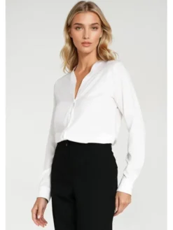 NIFE Bluzka B206 Écru Regular Fit
