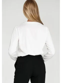 NIFE Bluzka B206 Écru Regular Fit