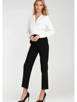 NIFE Bluzka B206 Écru Regular Fit