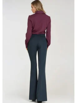 NIFE Bluzka B202 Fioletowy Feminine Fit