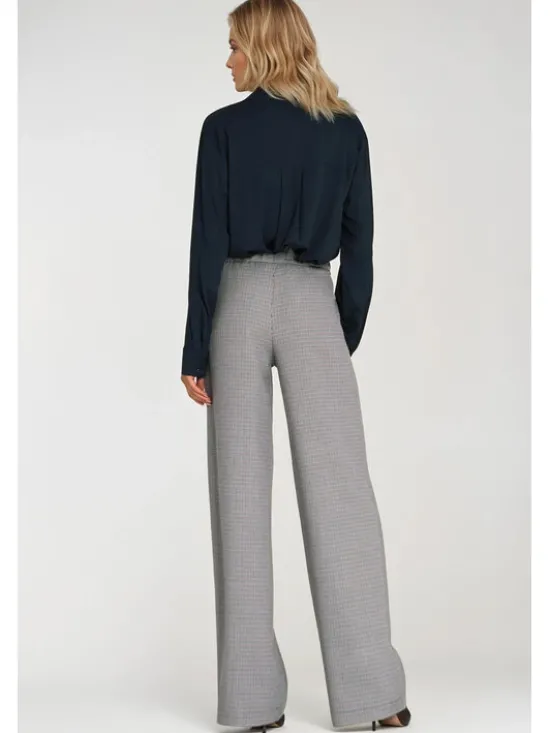 NIFE Bluzka B194 Granatowy Oversize