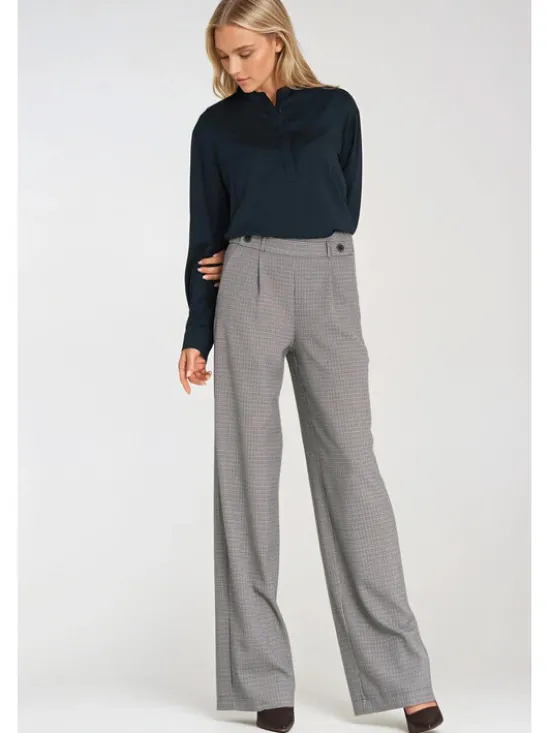 NIFE Bluzka B194 Granatowy Oversize