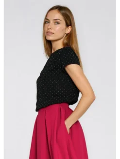 NIFE Bluzka B219 Srebrny Feminine Fit