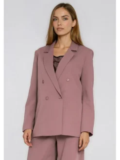 NIFE Marynarka Z88 Brązowy Oversize