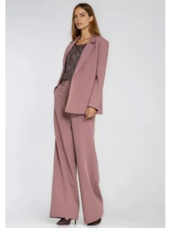 NIFE Marynarka Z88 Brązowy Oversize