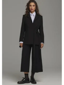 NIFE Marynarka Z104 Czarny Regular Fit