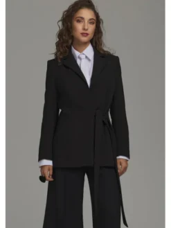 NIFE Marynarka Z104 Czarny Regular Fit