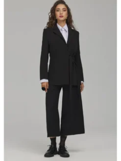 NIFE Marynarka Z104 Czarny Regular Fit