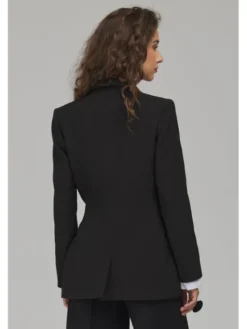 NIFE Marynarka Z104 Czarny Regular Fit