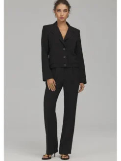 NIFE Marynarka Z103 Czarny Regular Fit